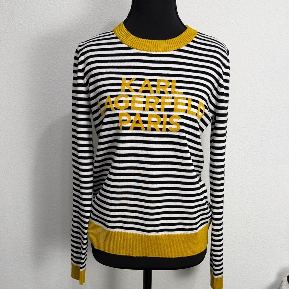 Karl Lagerfeld Paris Striped Sweater